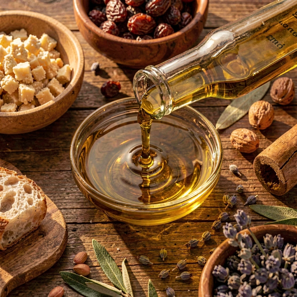 Azeite português fluindo