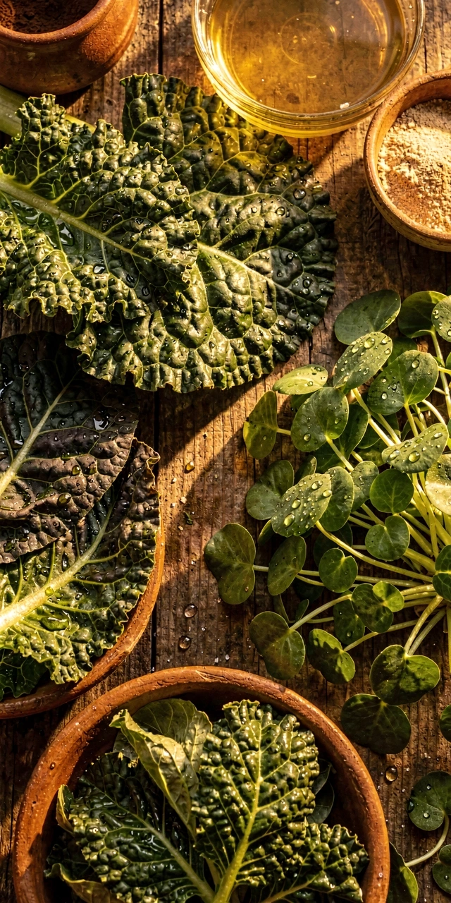 Folhas verdes frescas