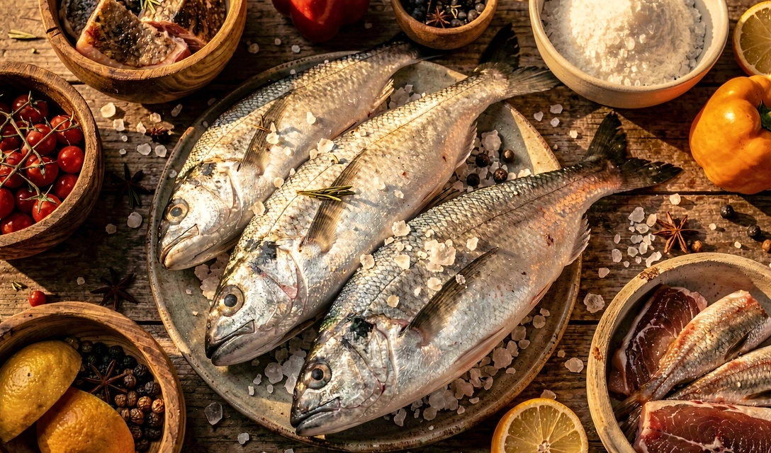 Peixe fresco atlântico